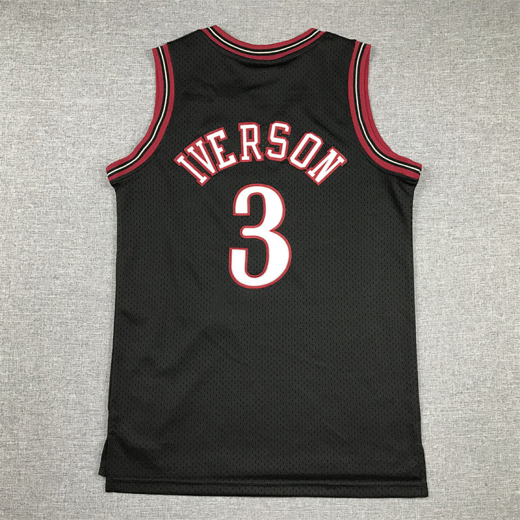 Youth Allen Iverson Philadelphia 76ers #3 City Edition Embroidered Jersey