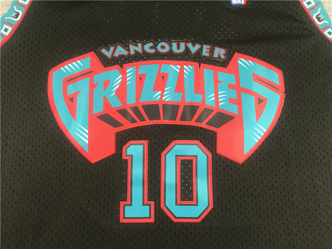 Mike Bibby# 10 Memphis Grizzlies Black City Edition Swingman Embroidered Jersey