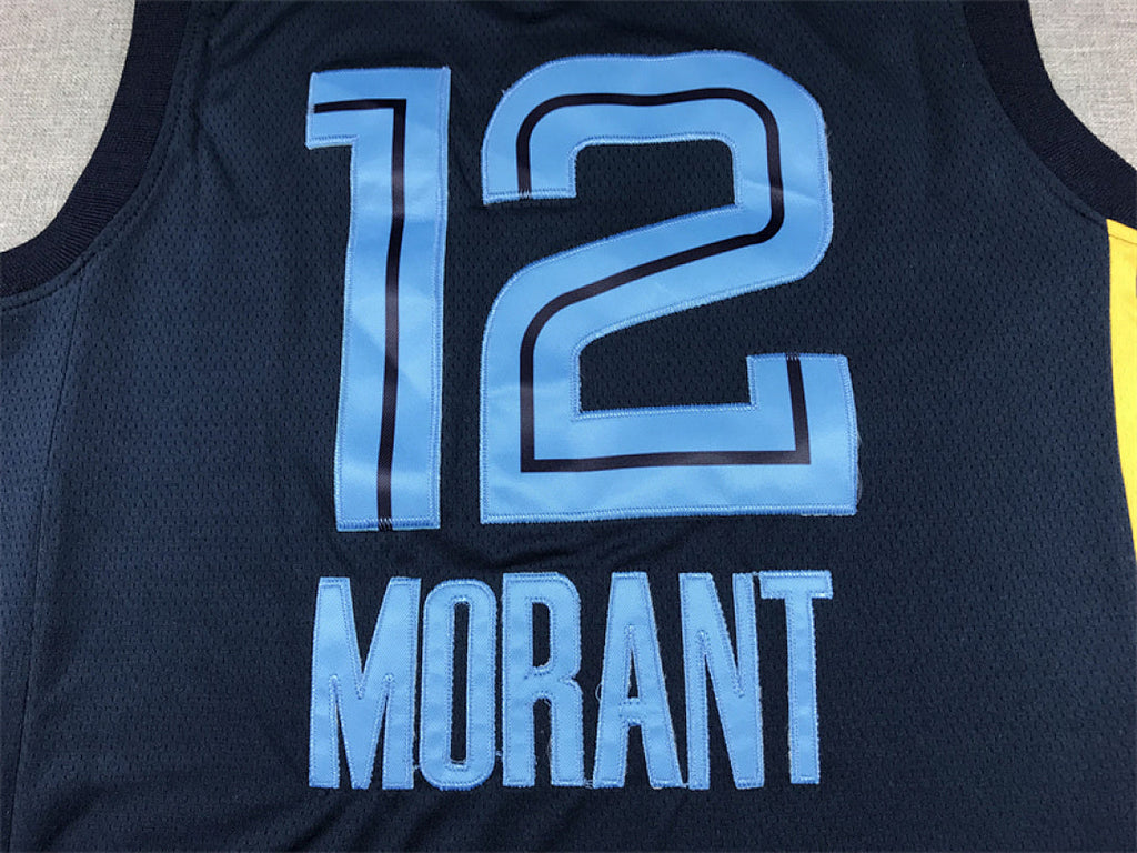 Ja Morant# 12 Memphis Grizzlies  City Edition Swingman Embroidered Jersey