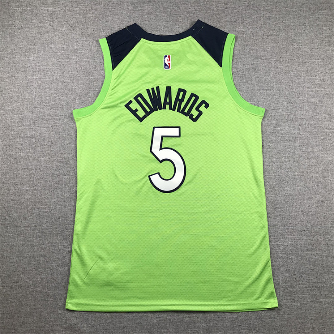 Anthony Edwards #5 Minnesota Timberwolves City Edition Swingman Embroidered Jersey