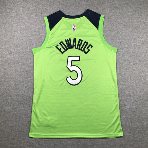 Anthony Edwards #5 Minnesota Timberwolves City Edition Swingman Embroidered Jersey