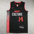Tyler Herro# 14 Miami Heat 2024 Black City Edition Swingman Embroidered Jersey