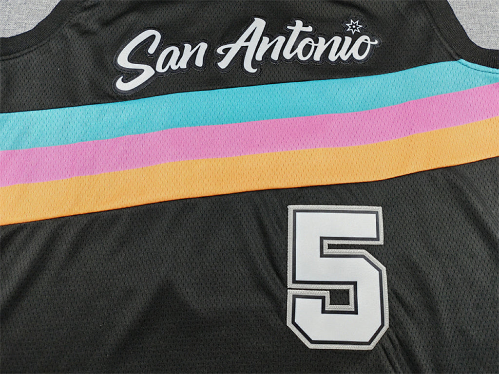 Stephon Castle #5 San Antonio Spurs 2026 City Edition Swingman Embroidered Jersey