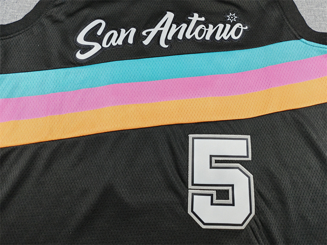 Stephon Castle #5 San Antonio Spurs 2026 City Edition Swingman Embroidered Jersey