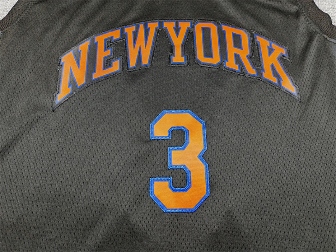 Josh Hart#3 New York Knicks 2026 Black Statement Edition  Embroidered Jersey