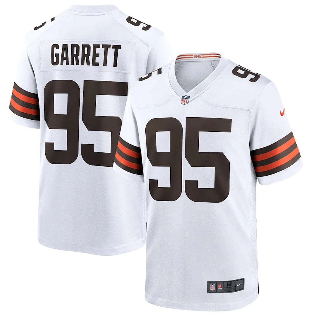 Myles Garrett#95 Cleveland Browns White Jersey