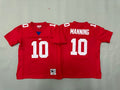 Youth Eli Manning #10 New York Giants Red Vintage Throwback Jersey