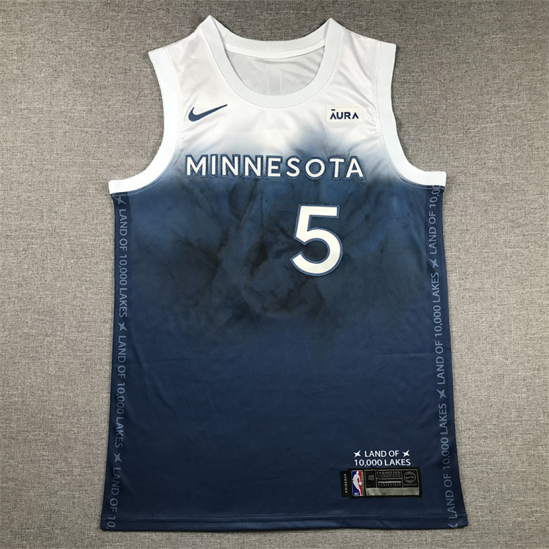Anthony Edwards #5 Minnesota Timberwolves 2024 City Edition Swingman Embroidered Jersey