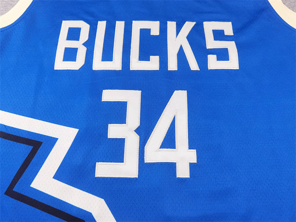 Giannis Antetokounmpo# 34 Milwaukee Bucks 2025 City Edition Swingman Embroidered Jersey