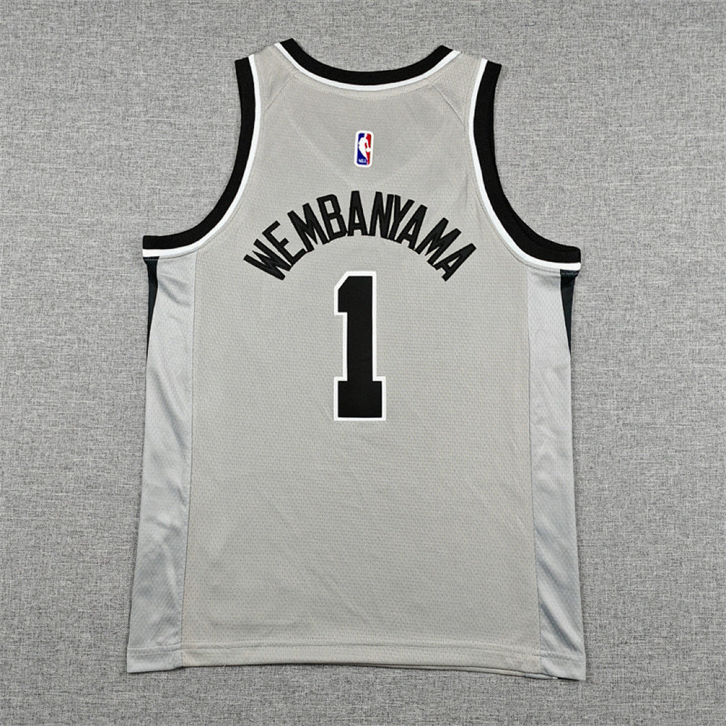 Youth Victor Wembanyama San Antonio Spurs #1 Statement Edition  Embroidered Jersey