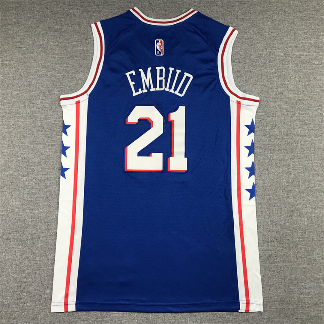 Joel Embiid #21 Philadelphia 76ers City Edition Swingman Embroidered Jersey