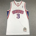 Allen Iverson #3 Philadelphia 76ers 1996-97 Throwback  Embroidered Jersey