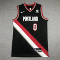 Damian Lillard #0 Portland Trail Blazers Black City Edition Swingman Embroidered Jersey