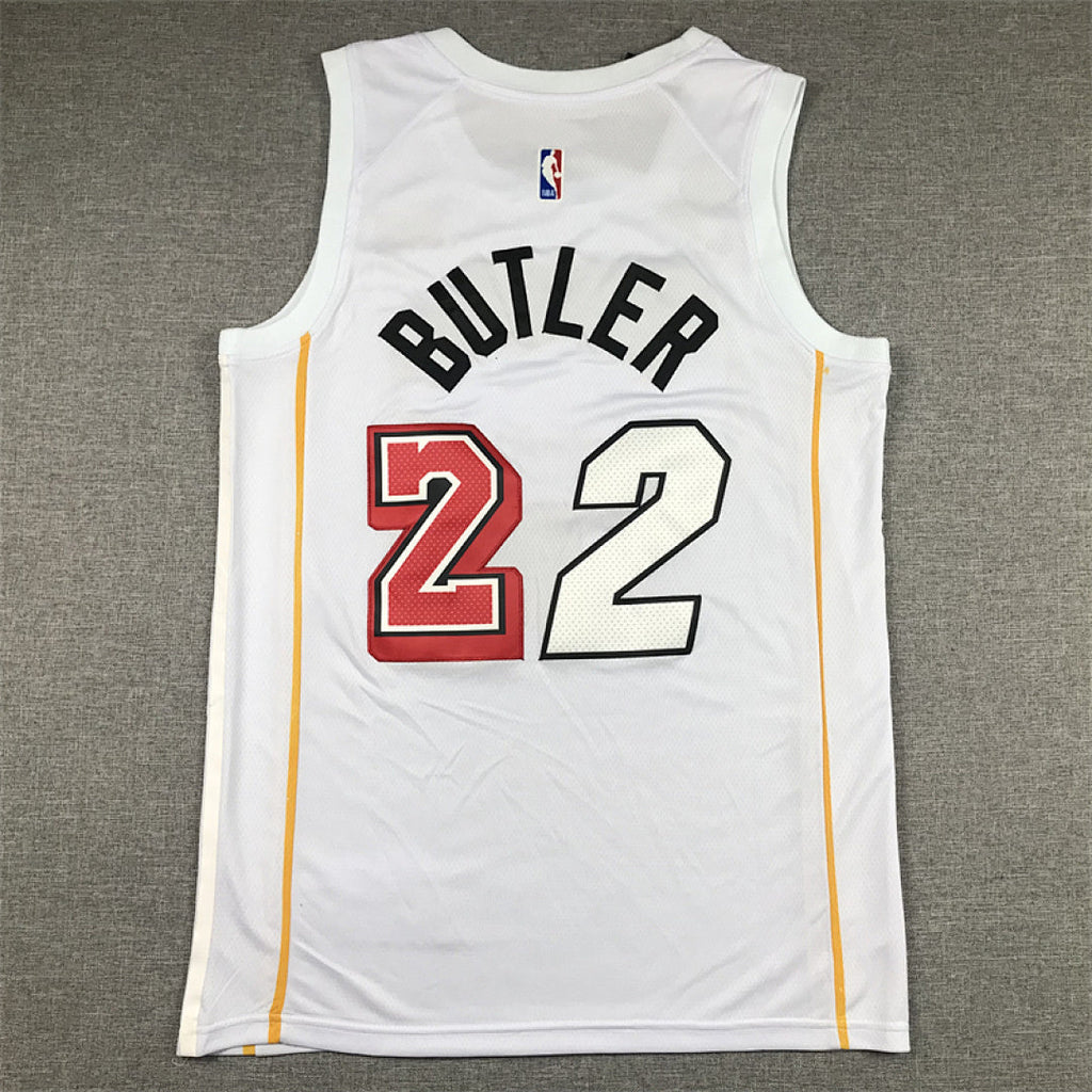 Jimmy Butler# 22 Miami Heat 2023 White City Edition Swingman Embroidered Jersey
