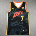 Chet Holmgren#7 Oklahoma City Thunder 2024 Black City Edition Swingman Embroidered Jersey