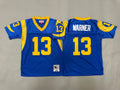 Youth Kurt Warner#13 Los Angeles Rams Vintage Throwback Jersey
