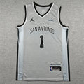 Victor Wembanyama #1 San Antonio Spurs City Edition Swingman Embroidered Jersey