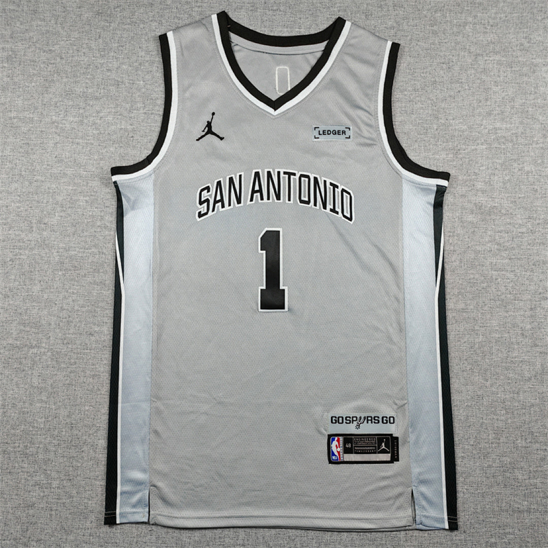 Victor Wembanyama #1 San Antonio Spurs City Edition Swingman Embroidered Jersey
