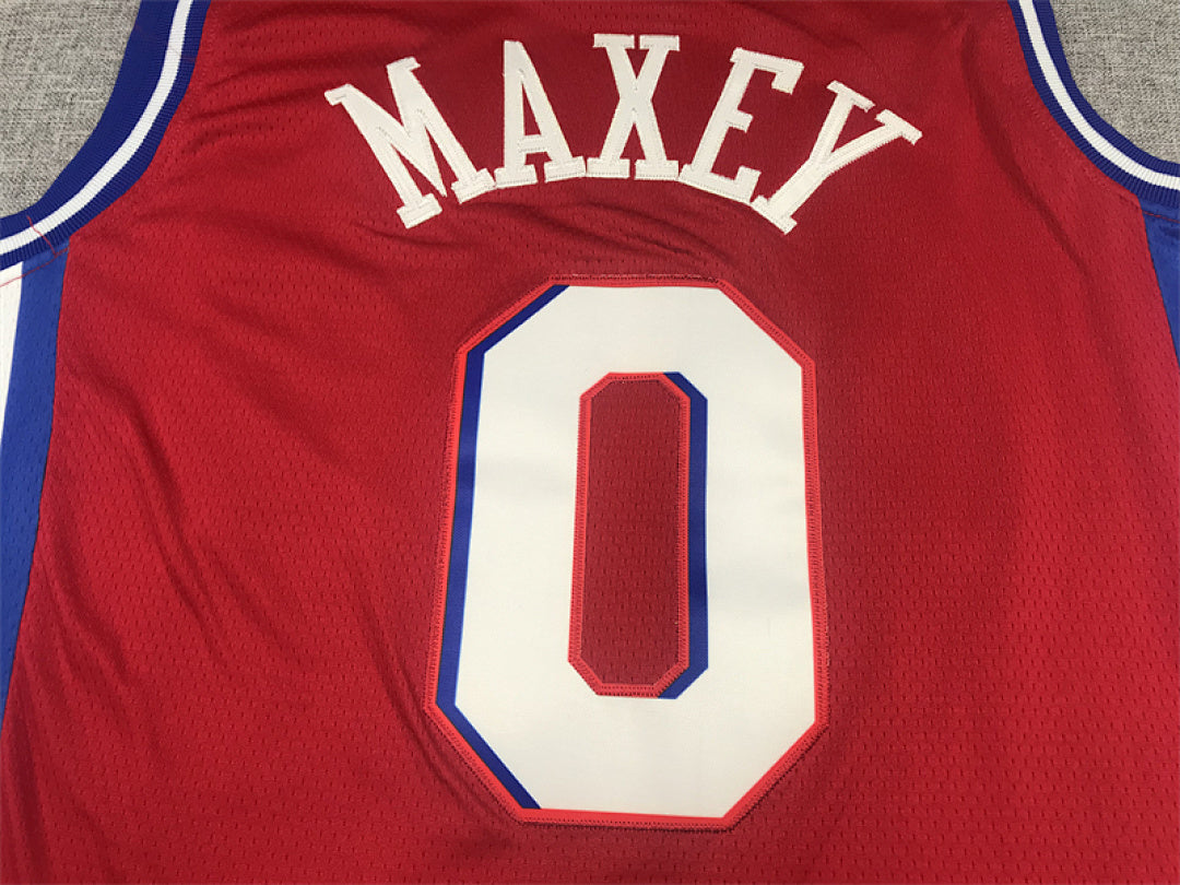 Tyrese Maxey #0 Philadelphia 76ers  City Edition Swingman Embroidered Jersey