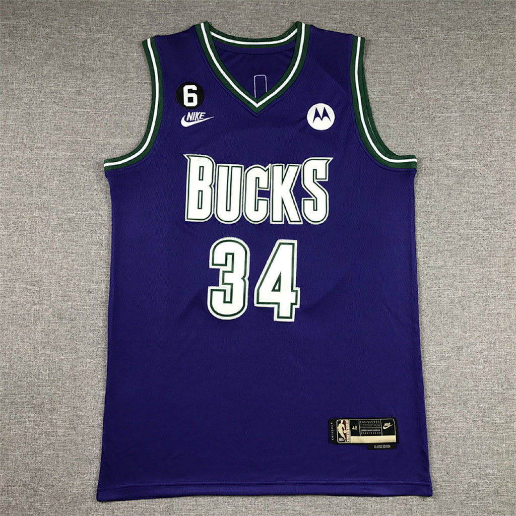Giannis Antetokounmpo# 34 Milwaukee Bucks 2023 City Edition Swingman Embroidered Jersey
