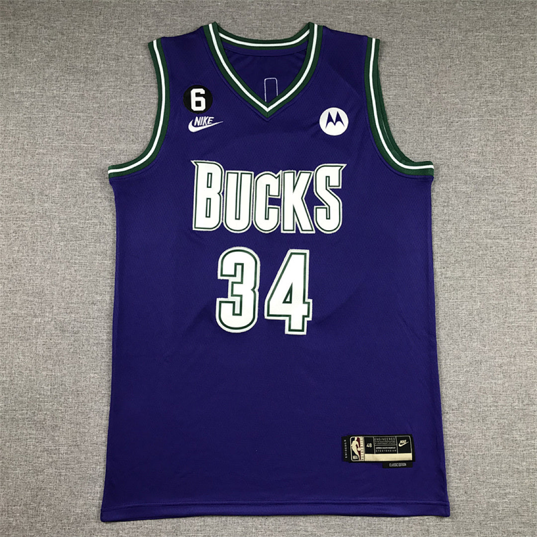 Giannis Antetokounmpo# 34 Milwaukee Bucks 2023 City Edition Swingman Embroidered Jersey