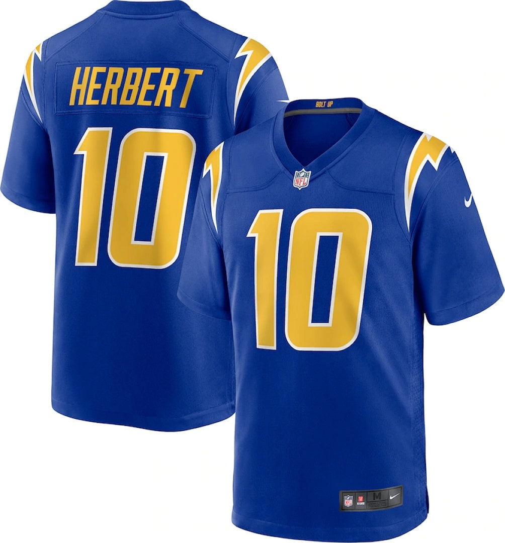 Justin Herbert #10 Los Angeles Chargers Jersey