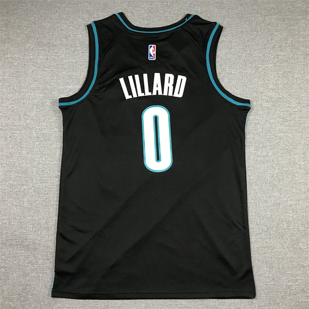 Damian  Lillard#0 Portland Trail Blazers City Edition Swingman Embroidered Jersey