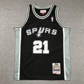 Youth Tim Duncan San Antonio Spurs #21 Black 1998-99 Throwback Embroidered Jersey