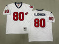 Mens Andre Johnson #80 white Houston Texans Vintage Throwback Jersey