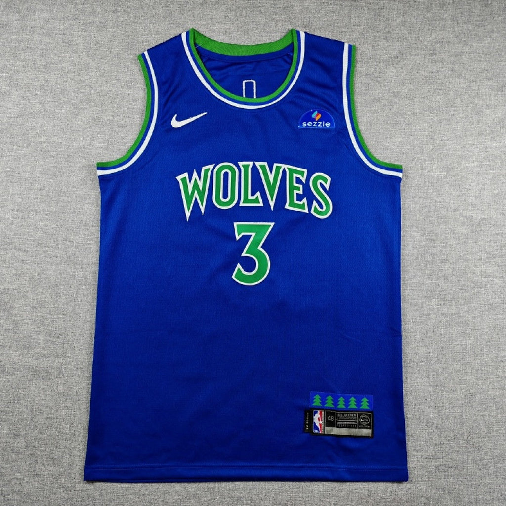 Minnesota Timberwolves Stephon Marbury #3 Blue Jersey – Embroidered