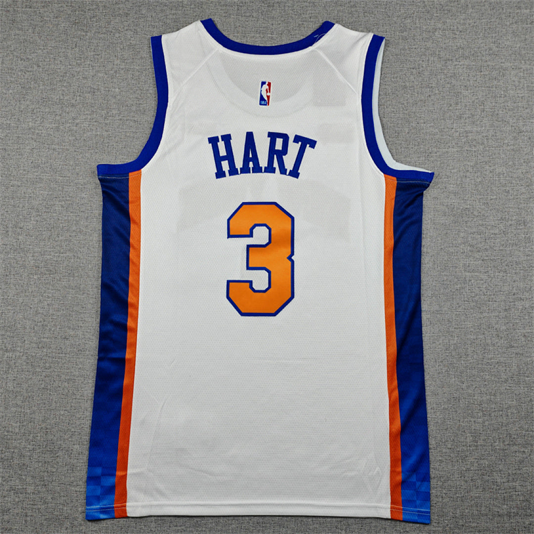 Josh Hart#3 New York Knicks 2026 White City Edition Swingman Embroidered Jersey