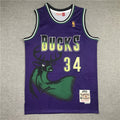 Giannis Antetokounmpo# 34 Milwaukee Bucks City Edition Swingman Embroidered Jersey