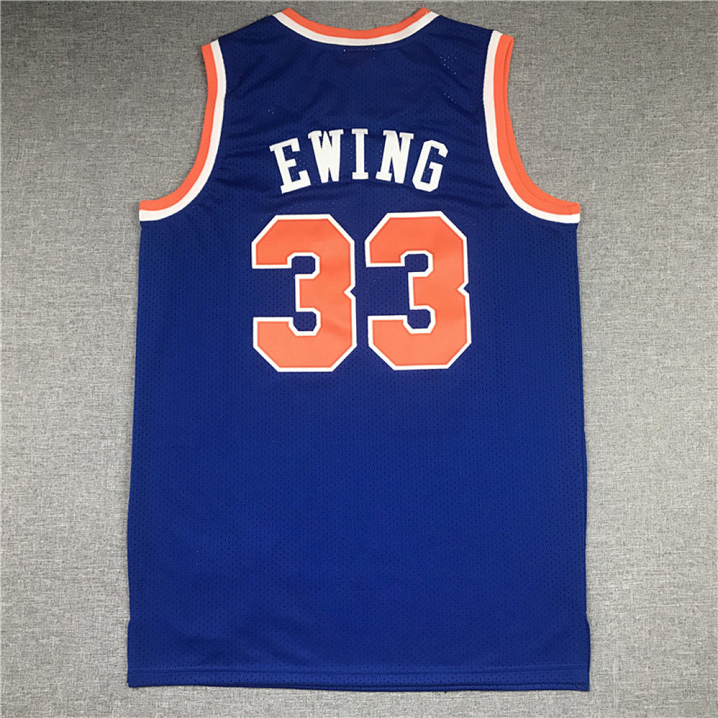 Patrick Ewing#33 New York Knicks 1991-92 Throwback Embroidered Jersey
