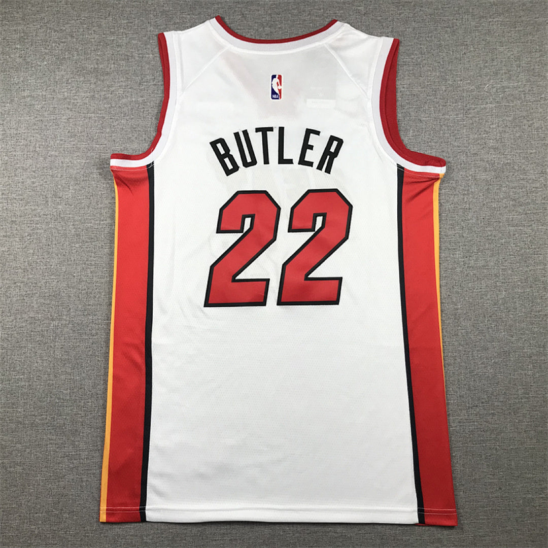 Jimmy Butler# 22 Miami Heat White City Edition Swingman Embroidered Jersey