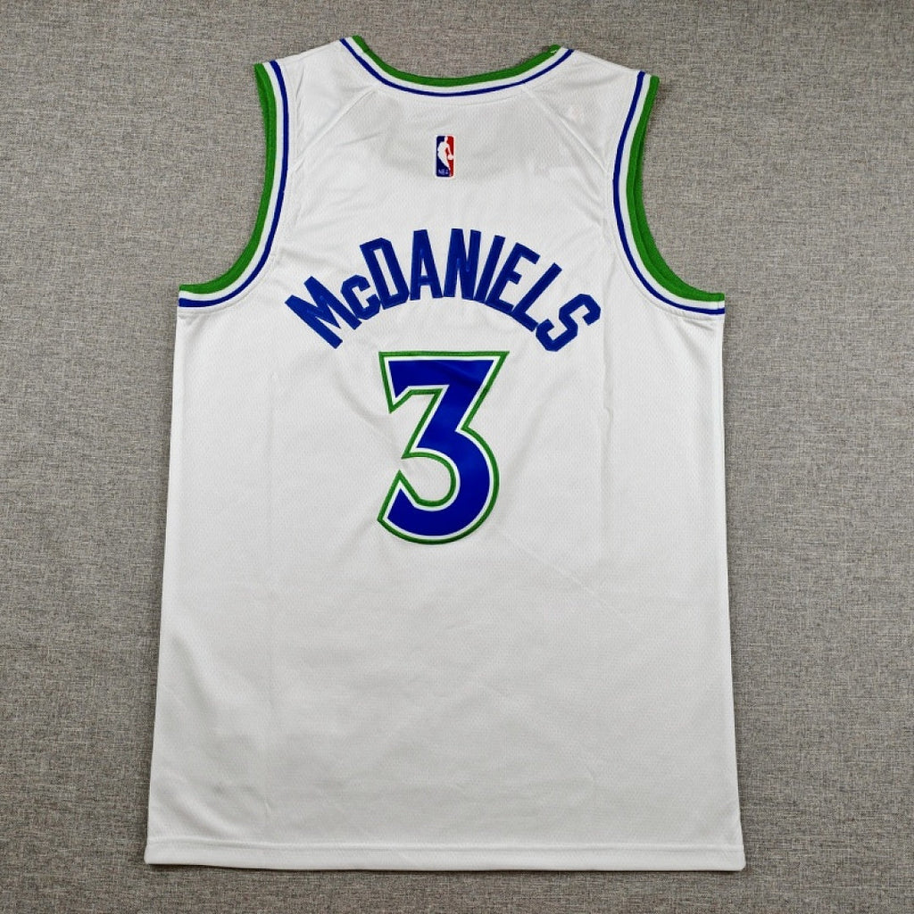 Minnesota Timberwolves Stephon Marbury #3 White Jersey – Embroidered