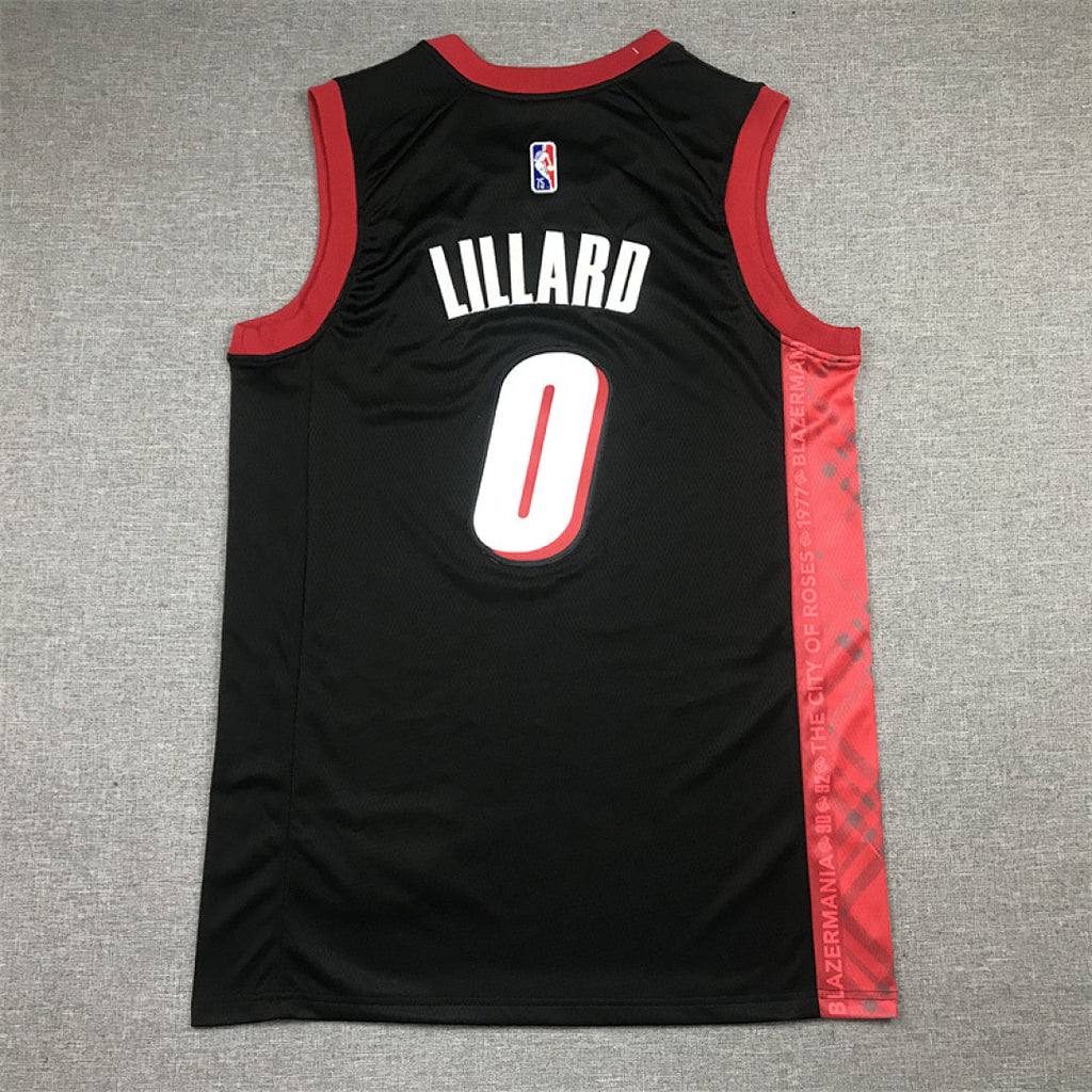 Damian Lillard #0 Portland Trail Blazers Black City Edition Swingman Embroidered Jersey