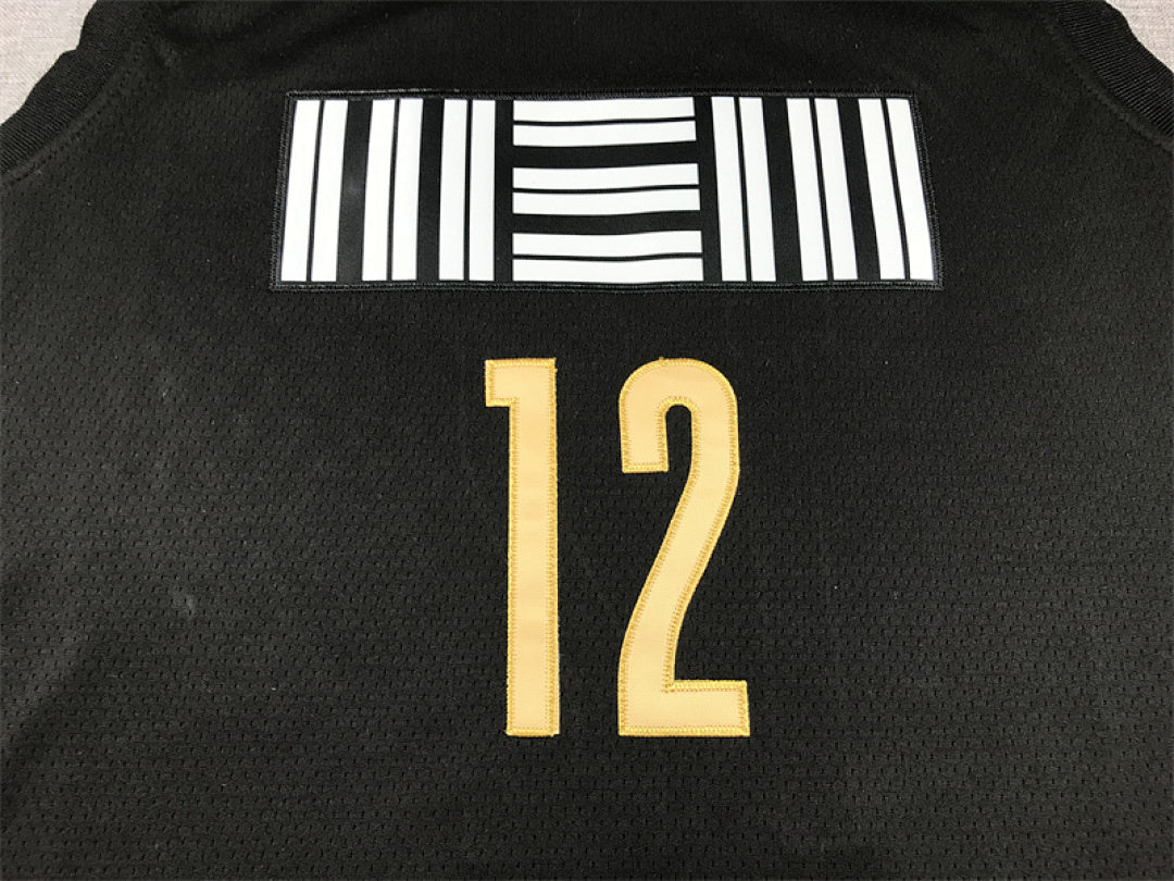 Ja Morant# 12 Memphis Grizzlies 2024 Black City Edition Swingman Embroidered Jersey