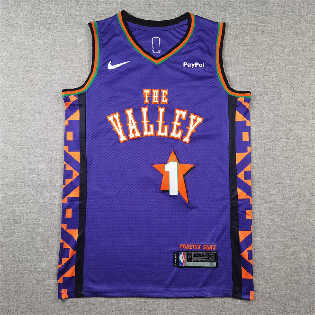 Devin Booker#1 Phoenix Suns 2025 City Edition Swingman Embroidered Jersey