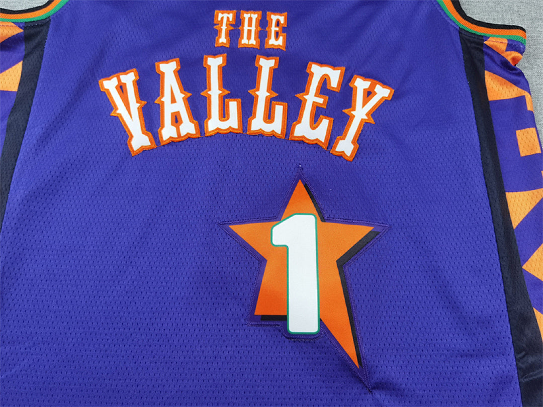 Devin Booker#1 Phoenix Suns 2025 City Edition Swingman Embroidered Jersey