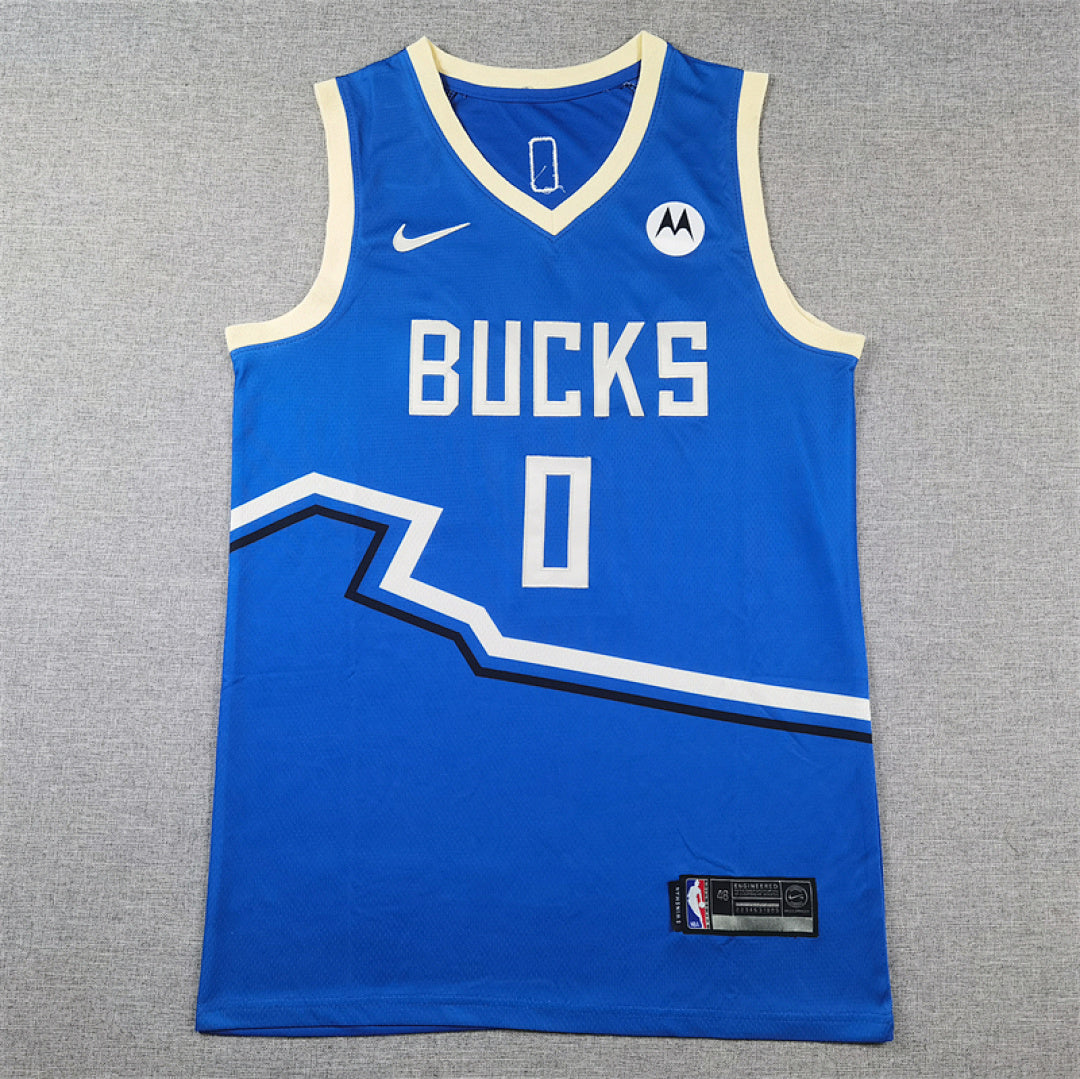 Damian Lillard# 0 Milwaukee Bucks 2025 City Edition Swingman Embroidered Jersey