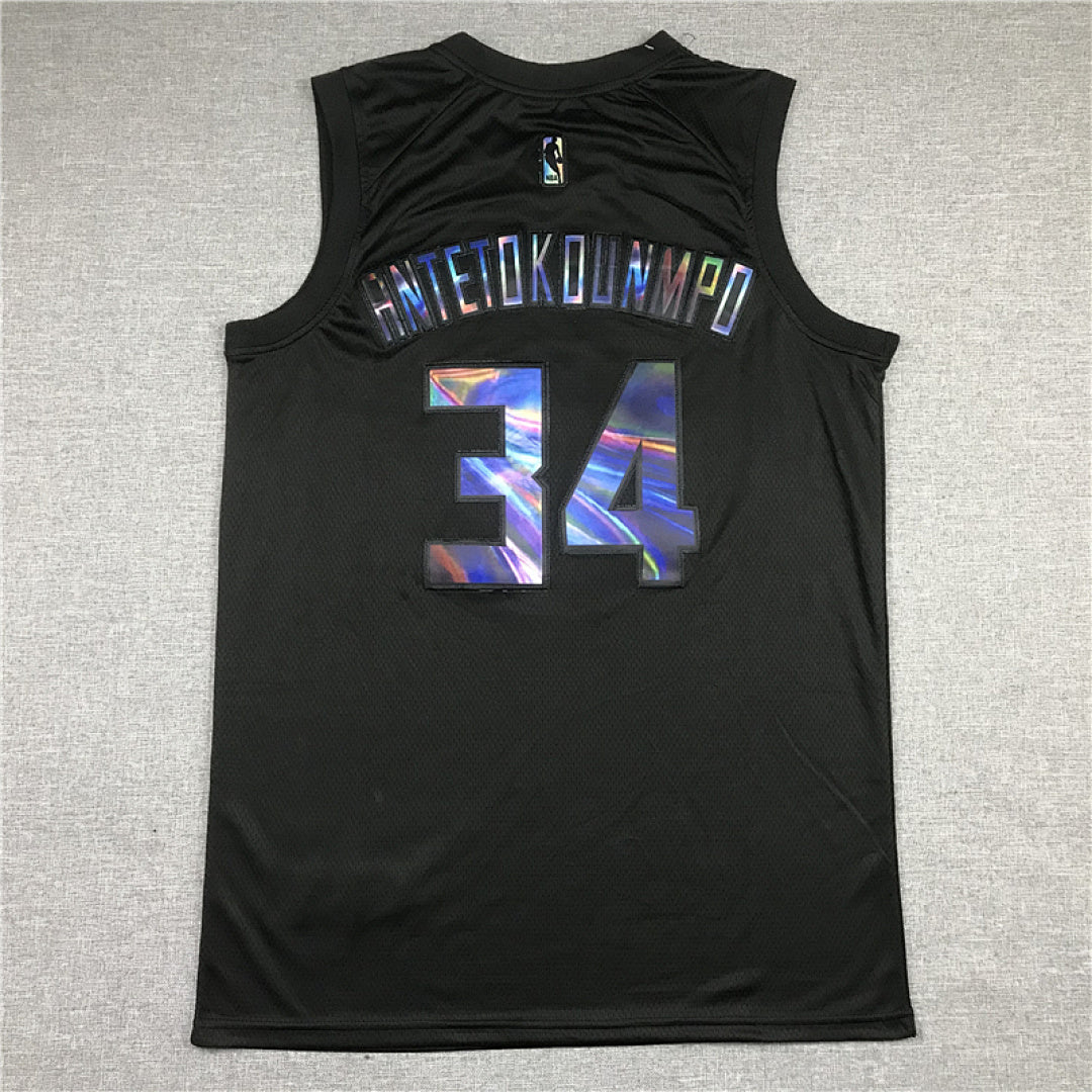 Giannis Antetokounmpo# 34 Milwaukee Bucks City Edition Swingman Embroidered Jersey