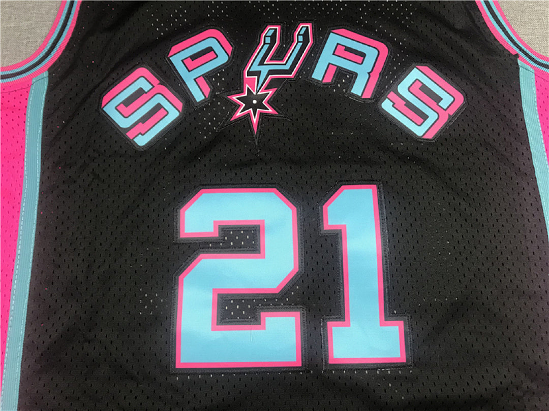 Tim Duncan #21 San Antonio Spurs 1998-1999Throwback Embroidered Jersey