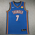 Chet Holmgren#7 Oklahoma City Thunder City Edition Swingman Embroidered Jersey