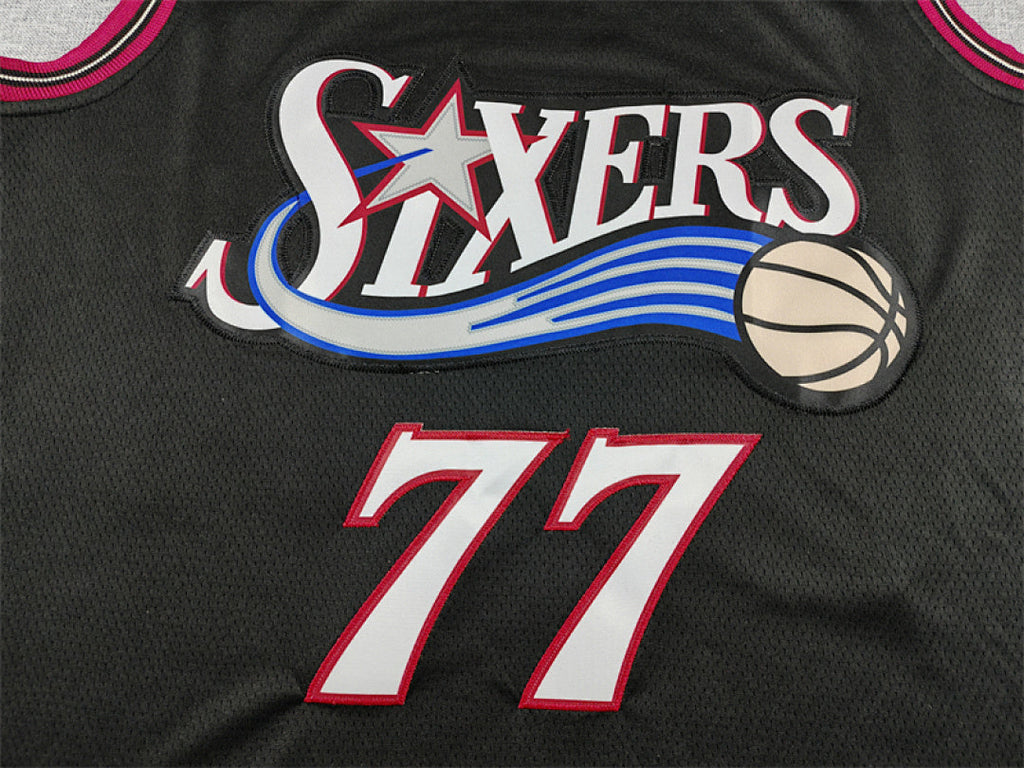 V. J. Edgecombe #77 Philadelphia 76ers 2026 Black City Edition Swingman Embroidered Jersey