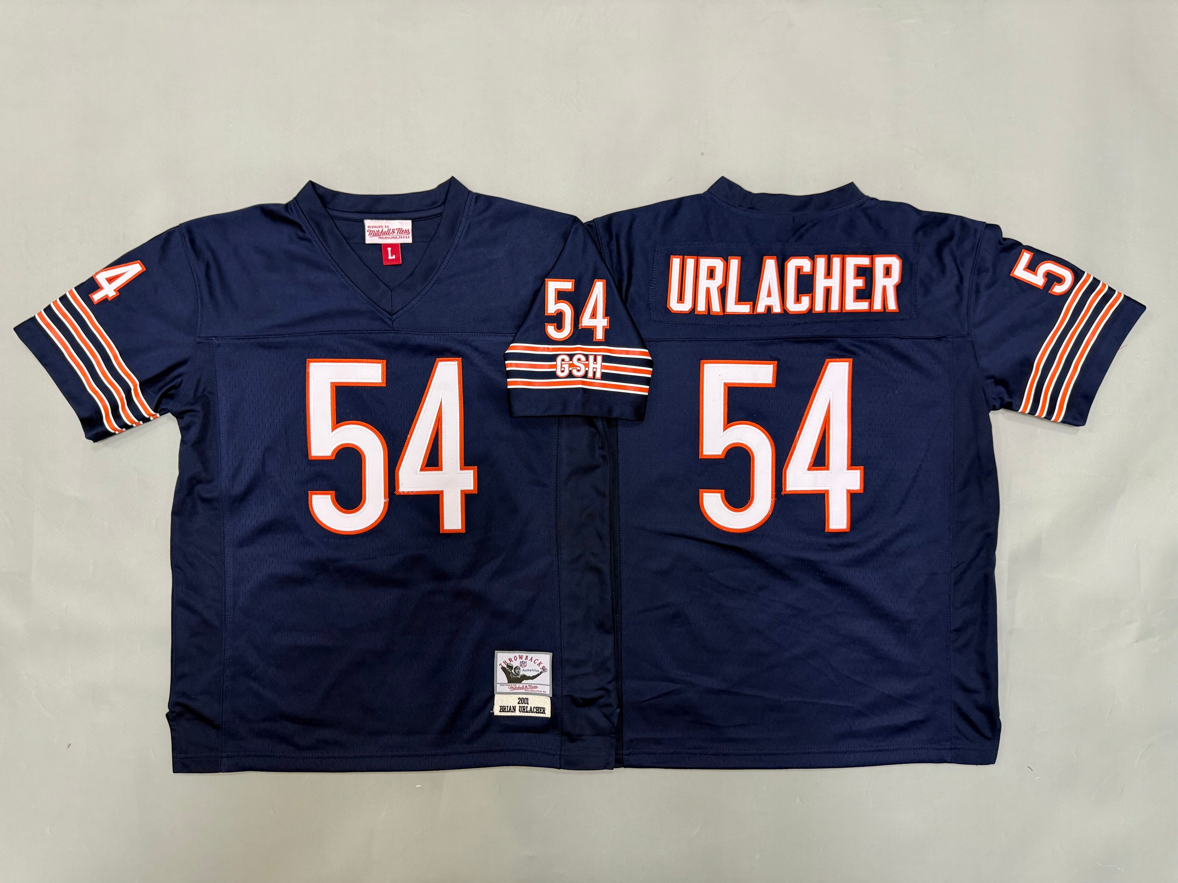 Youth Brian Urlacher Chicago Bears #54 Navy Throwback Jersey