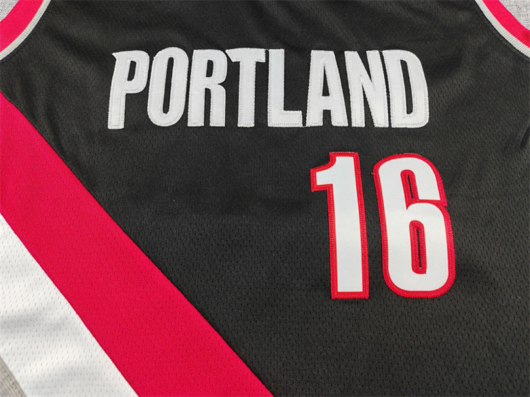 Yang Hansen#16 Portland Trail Blazers  City Edition Swingman Embroidered Jersey