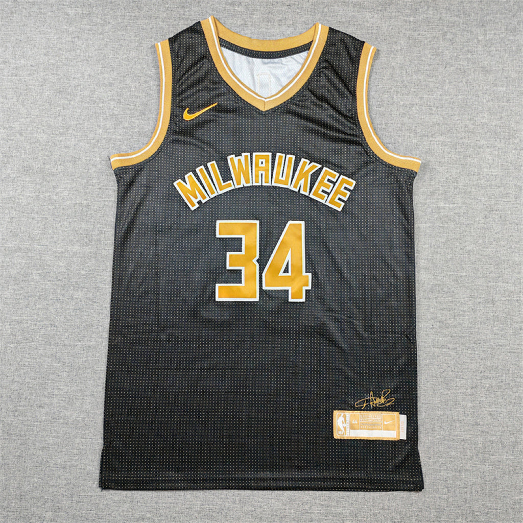 Giannis Antetokounmpo# 34 Milwaukee Bucks Select Edition  Embroidered Jersey