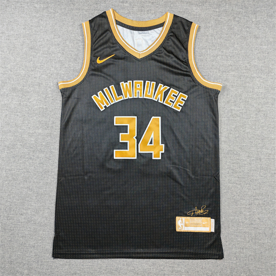 Giannis Antetokounmpo# 34 Milwaukee Bucks Select Edition  Embroidered Jersey