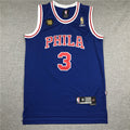 Allen Ezail Iverson #3 Philadelphia 76ers 10th Anniversary Edition  Embroidered Jersey