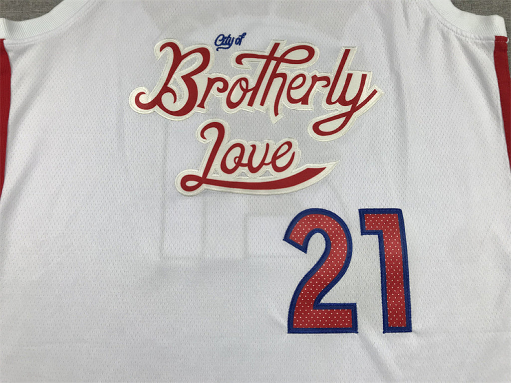 Joel Hans Embiid #21 Philadelphia 76ers 2023 White City Edition Swingman Embroidered Jersey